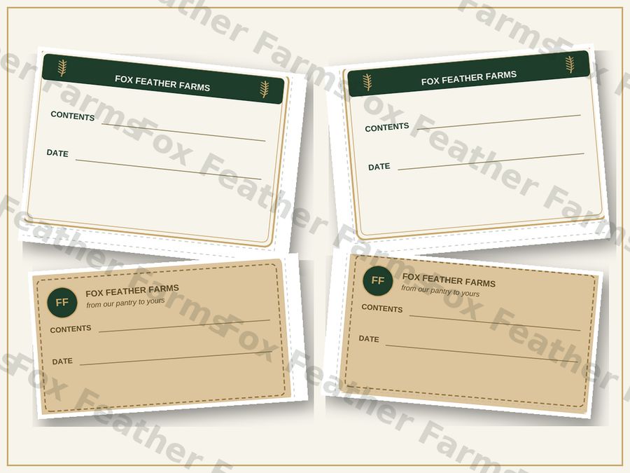 Canning Jar Label Pack — Farmhouse Pantry