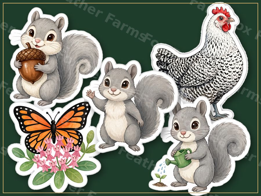 Chloe and her farm friends sticker pack