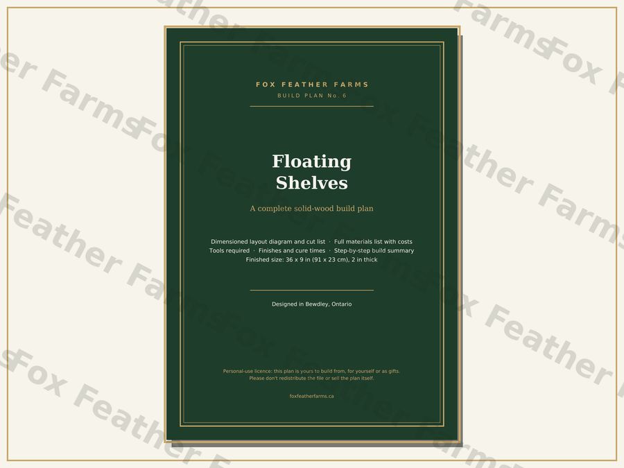 Floating Shelves — Build Plan (Blueprint #6)