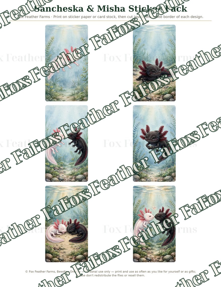 Sancheska & Misha Sticker Pack